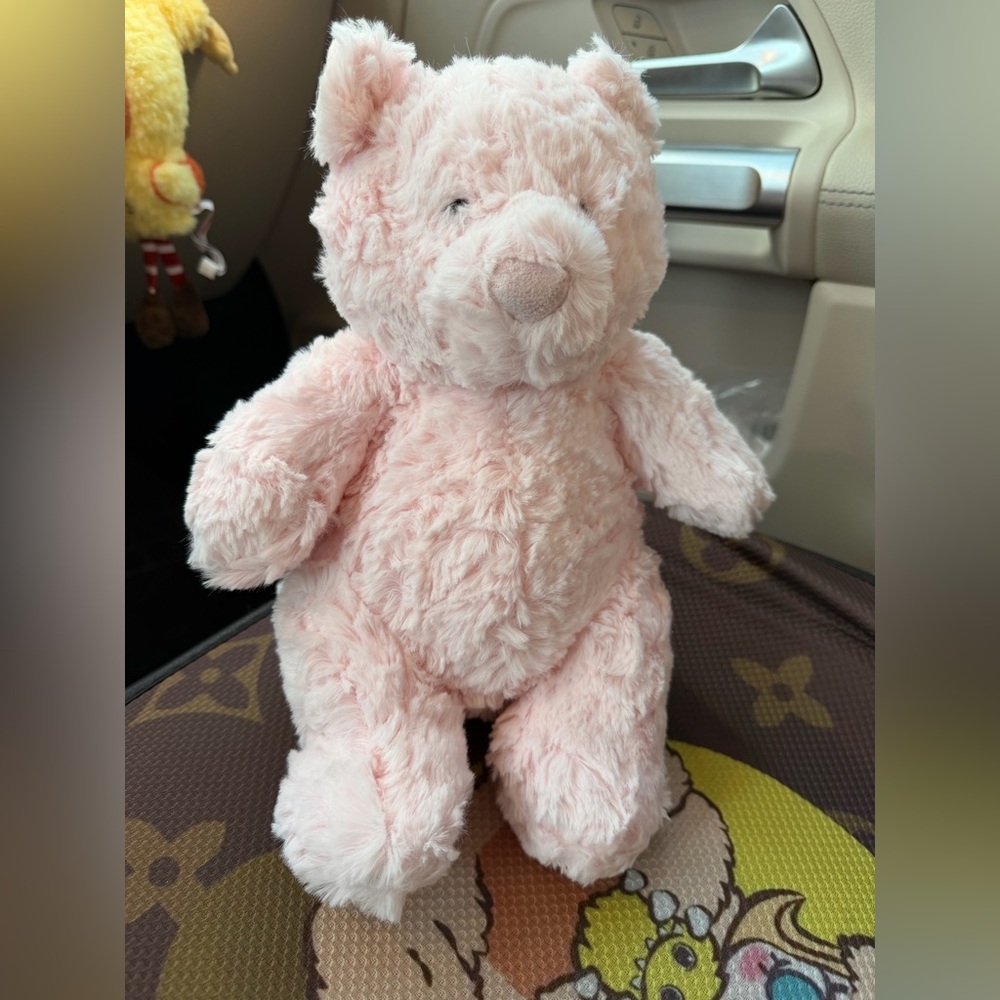 NWT Jellycat medium Leola Bear baby soft Pink Plush stuff animal